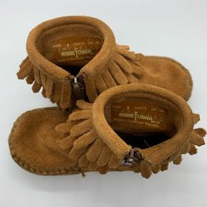 Minnetonka- Double fringe bootie